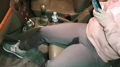 Nonchalanty Pissing my Yoga Pants While Texting