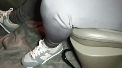 Nonchalanty Pissing my Yoga Pants While Texting