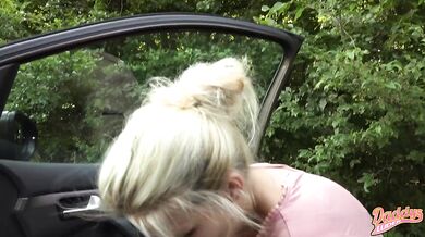 My first assfuck in the car