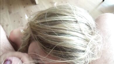 Big Cumshot on her Body