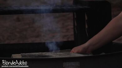 Fucking In Tents Camping Sextape POV Doggystyle with Hot College Girlfriend - BlondeAdobo