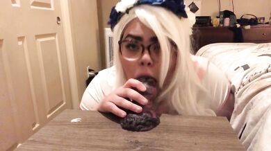 Bbw School Girl Takes a Monster Cock!