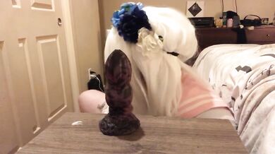 Bbw School Girl Takes a Monster Cock!