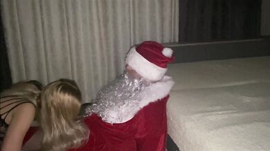 Bad girls like to sit on Santa's face