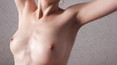 HAIRY ARMPITS OILED UP TEASING