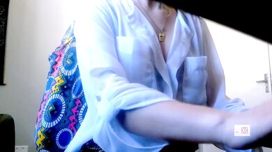 just a girl as a naughty secretary