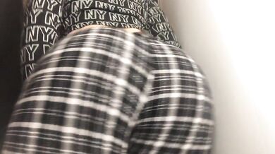Beauty changes clothes in the dressing room.