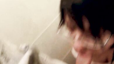 Sucked a dick in a public toilet