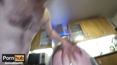 Kitchen cleaning maid turns into a cock sucking filthy anal whore PAWG ass