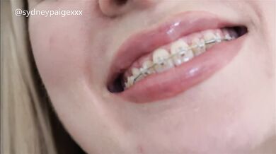 Sydney Paige Teases You to Cum All Over Her Braces
