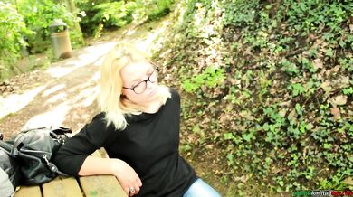 Italian Teen Seduces Professor and Gets Her Feet Smelled Outdoors FemDom Foot Domination