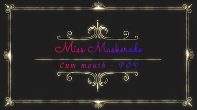 Miss Maskerade POV Latex Blowjob and Swallowing Masters Cum