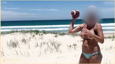 Wife Shows Tits On Public Beach | Best Tits On Beach