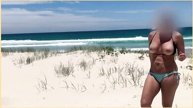 Wife Shows Tits On Public Beach | Best Tits On Beach