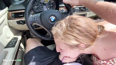 College Slut gets Roadside Pussy Creampie - Molly Pills - POV 4K