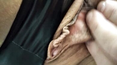 My MILF sexwife AimeeParadise spreads her legs & pussy lips ))