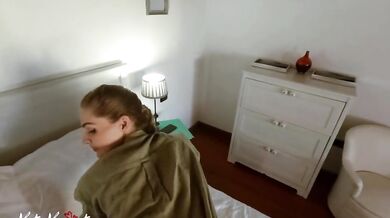 Sexy Realtor seduced her Client and got Сum in her mouth - KateKravets