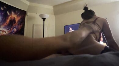 Brad and Krista schoolgirl 4K suck and fuck pov cum on cock