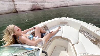 Naughty Public boat Sex on Vacation with Molly Pills - Horny Hiking - POV