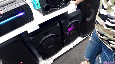 Sound controlled vibrator in public place - Lovense Lush 2 unusual test | Letty Black