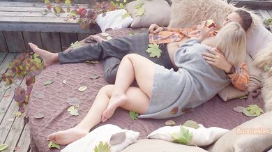 Falling In Love As Leaves Fall In Autumn