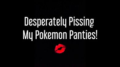 Cute Girl Totally Pissing Herself In Pokemon Panties Masturbating! Vibrator Pee!