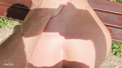 Raw Quickie on a Public Bench - Extreme Squirting Orgasm