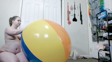 Attempt To Pop 48inch Classic Beach Ball