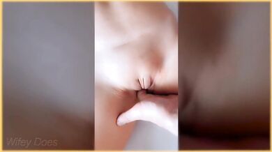Getting my PUSSY fingered by Hubby is HOT!