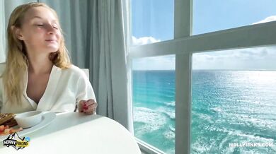 Pound my Pussy after Breakfast Please Vacation Sex Tape- Molly Pills - POV 4K
