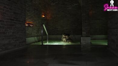 Fucking in the SPA with the risk of getting caught! - SammmNextDoor Date Night #29