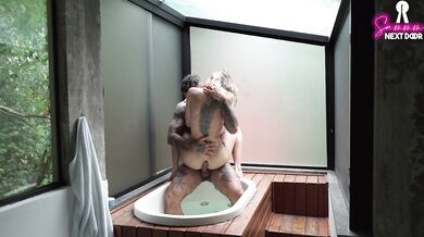 Fucking in the SPA with the risk of getting caught! - SammmNextDoor Date Night #29