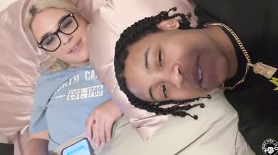 thick pawg neighbor sits on lil d