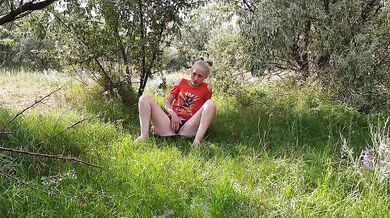 went for berries and decided to masturbate in the forest