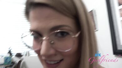 Girl next door stops over and gets her pussy licked and sucks on cock POV (Riley Rose)