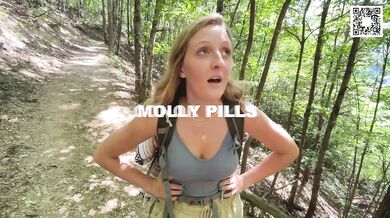 Fucking With a Beautiful View on a Hike - Molly Pills - POV 4K