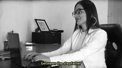 I ATTEND TO STEPMOTHER AND STEPSON IN MY OFFICE AND WE FUCK THE THREE OF US