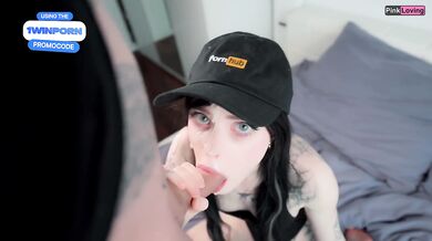Cum on the face of a pretty girl three times in a row in one blowjob. a lot of cum - pinkloving