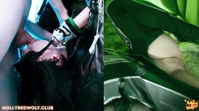 Glory Hole from EVE. Stellar Blade. Deepthroat and facial - MollyRedWolf