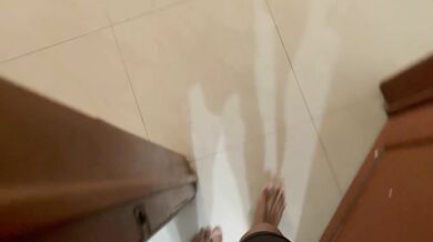 I play rock paper scissors with my stepsister and she ends up losing and I get a nice hard fuck.