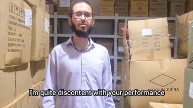 'The warehouse" - I fucked my boss so I wouldn't lose my job. I always had a crush on him!