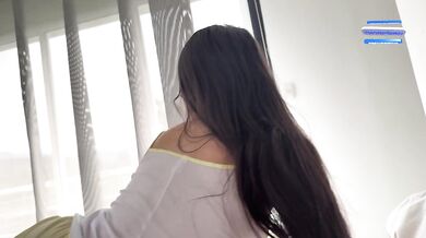 "Good morning, honey. It's time for my daily fuck. Pull down your pants and cum inside me."