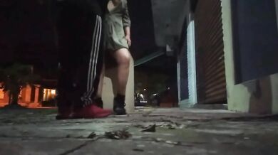 sex in public naked girl in the city without panties likes voyeurs to watch her fuck