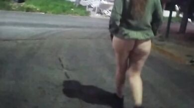 sex in public naked girl in the city without panties likes voyeurs to watch her fuck