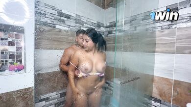 Hot Latina with big natural tits gets fucked after the pool