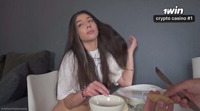 Stepsister wants to try coconut oil on her ass so she can have sex with her boyfriend later.