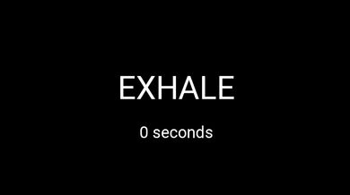 Box breathing (5-seond interval)