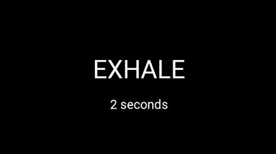 Box breathing (5-seond interval)