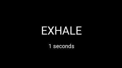 Box breathing (5-seond interval)