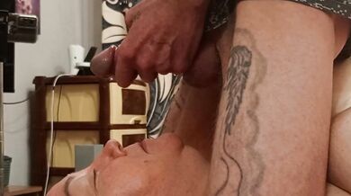 I'm jerking off my dick to feed my neighbor with cum